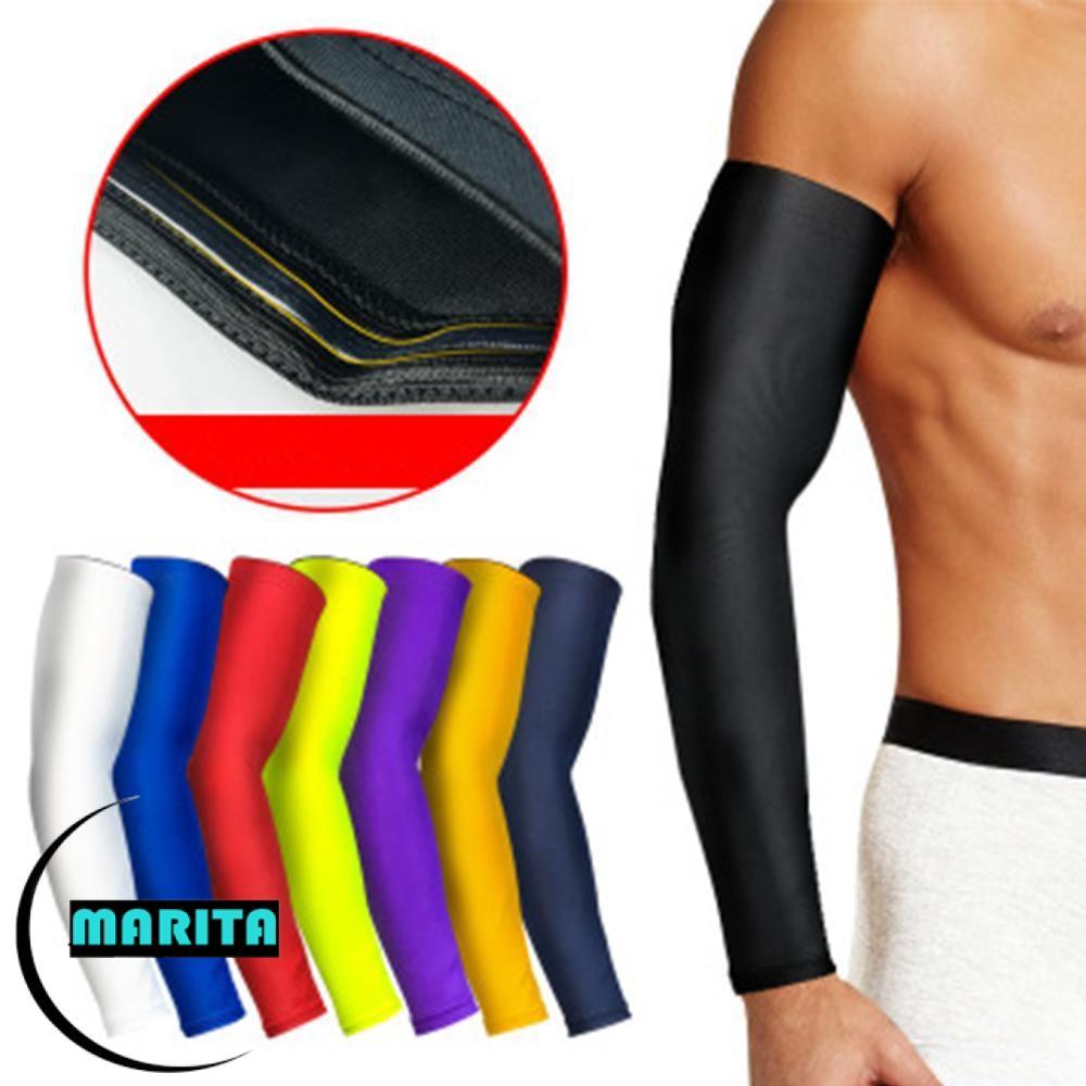 MARITA Cánh Tay Ấm Bảo Vệ Thể Thao Đàn Hồi Bóng Chuyền Nẹp Chống Nắng Tay