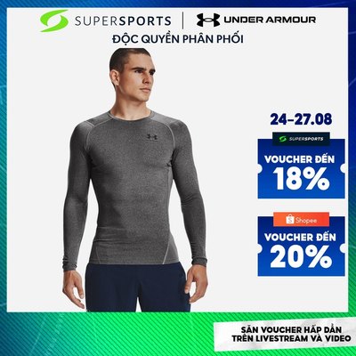 Áo Thun Nam Under Armour Heatgear Armour Compression - Xám - 1361524-090