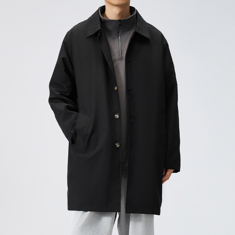 Áo khoác trench coat dáng dài cỡ lớn dành cho nam giới, cực kỳ rộng rãi cho người có vóc dáng to và 