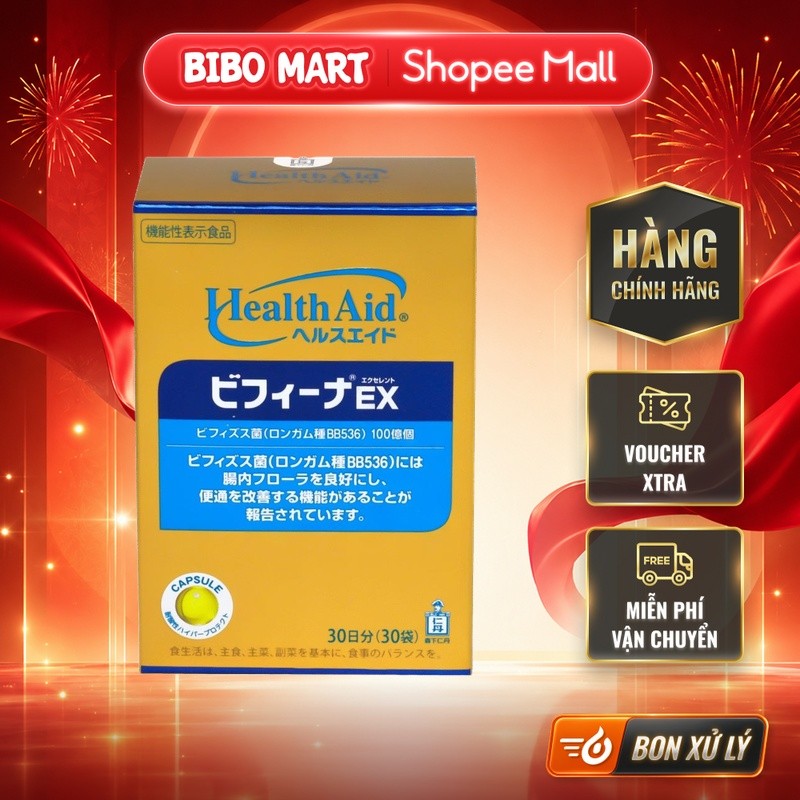 [LIVE] Men vi sinh Nhật Bản Bifina EX hỗ trợ viêm đại tràng 30 gói - BM002.1
