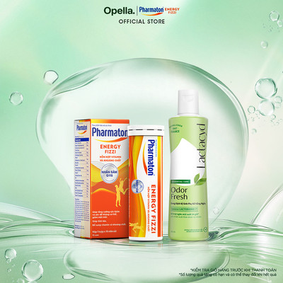 Bộ 1 DDVS phụ nữ Lactacyd Odor Fresh 250ml + 1 Thực phẩm bảo vệ sức khỏe Pharmaton Energy Fizzi