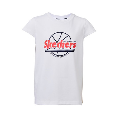 Áo Thun Tay Ngắn Bé Gái Skechers Basketball Short Sleeve Tee-SL324G347-00GK Online Sale