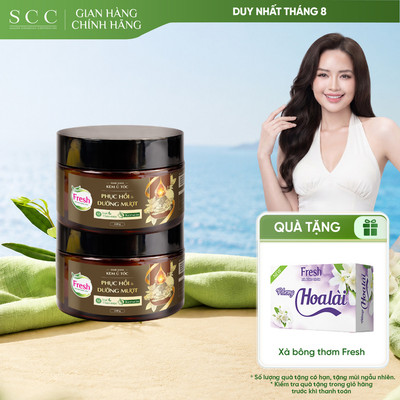 Combo 2 Kem Ủ Tóc Fresh Thảo Mộc Dưỡng Sinh Hỗ Trợ Phục hồi Và Dưỡng Mượt Tóc Hư Tổn 220g
