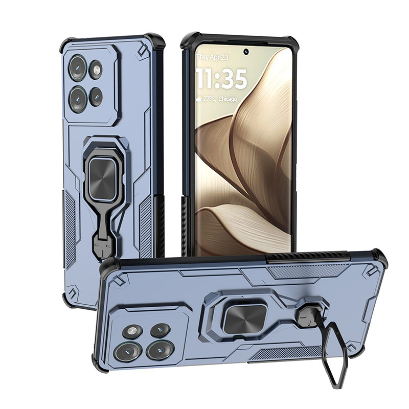 Dành cho Motorola Edge 50 / Edge 50 Pro Vỏ giáp chống sốc lai hai lớp Vỏ nhẫn đứng