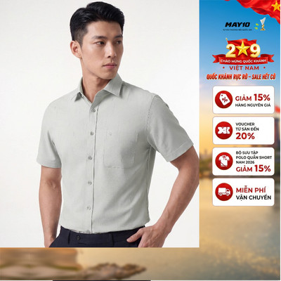 Áo Sơ mi nam cộc tay May 10 form RegularFit mã 010126051GBV3 AH429