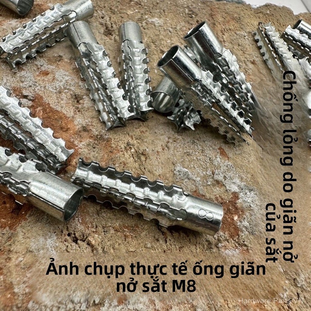 Tắc kê sắt nở dạng răng cưa 6mm 8mm thay thế tắc kê nhựa kèm vít tự khoan bền đẹp giá tốt