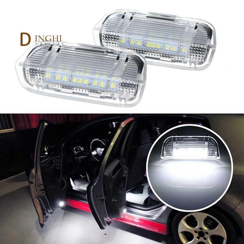 2 Chiếc Cảnh Báo Cửa Chào Mừng Lịch Sự Đèn LED Đèn Trang Trí Cho Golf 5 6 7 Mk5 Mk6 Mk7