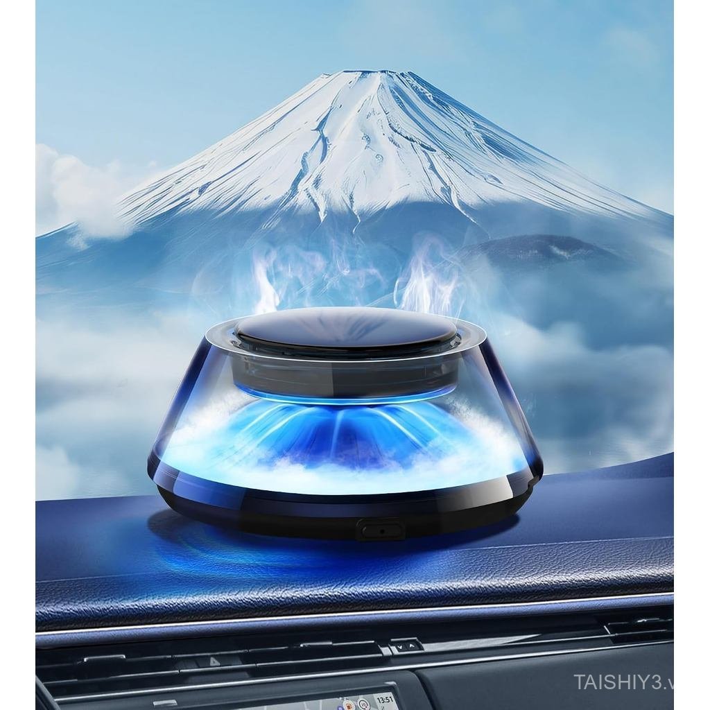 Upgraded Smart Car Air Freshener, Car Diffuser, Fuji Cologne & Pine Forest 5 Mode Ambient Light & Mi