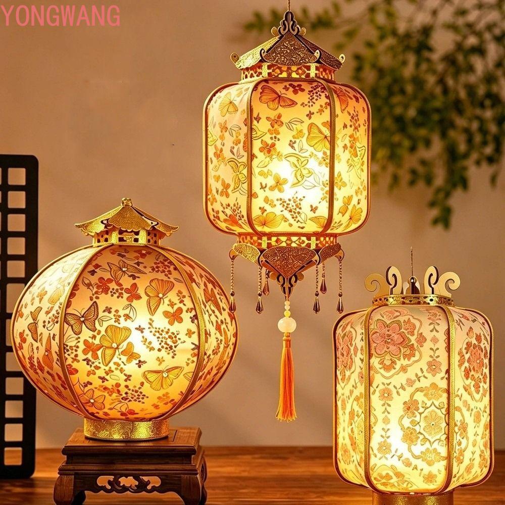 Đèn lồng dạ quang cổ YONGWANG66ZX, Đèn lồng lễ hội trung thu cầm tay cầm tay truyền thống, Trang trí