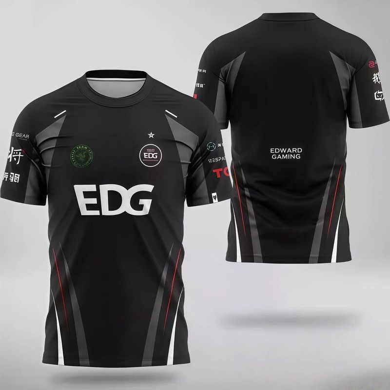 Áo thun ngắn tay EDG, áo đấu esports vô địch 2026, thời trang Valorant, thoải mái, đồng phục đội ZMJ