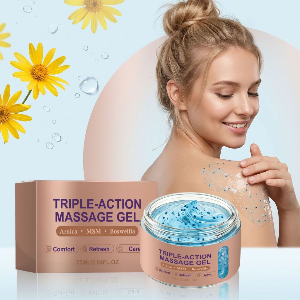 Gel Massage làm mát cơ bắp & khớp 75ml - Truyền Arnica, MSM & Boswellia, Làm dịu da hàng ngày
