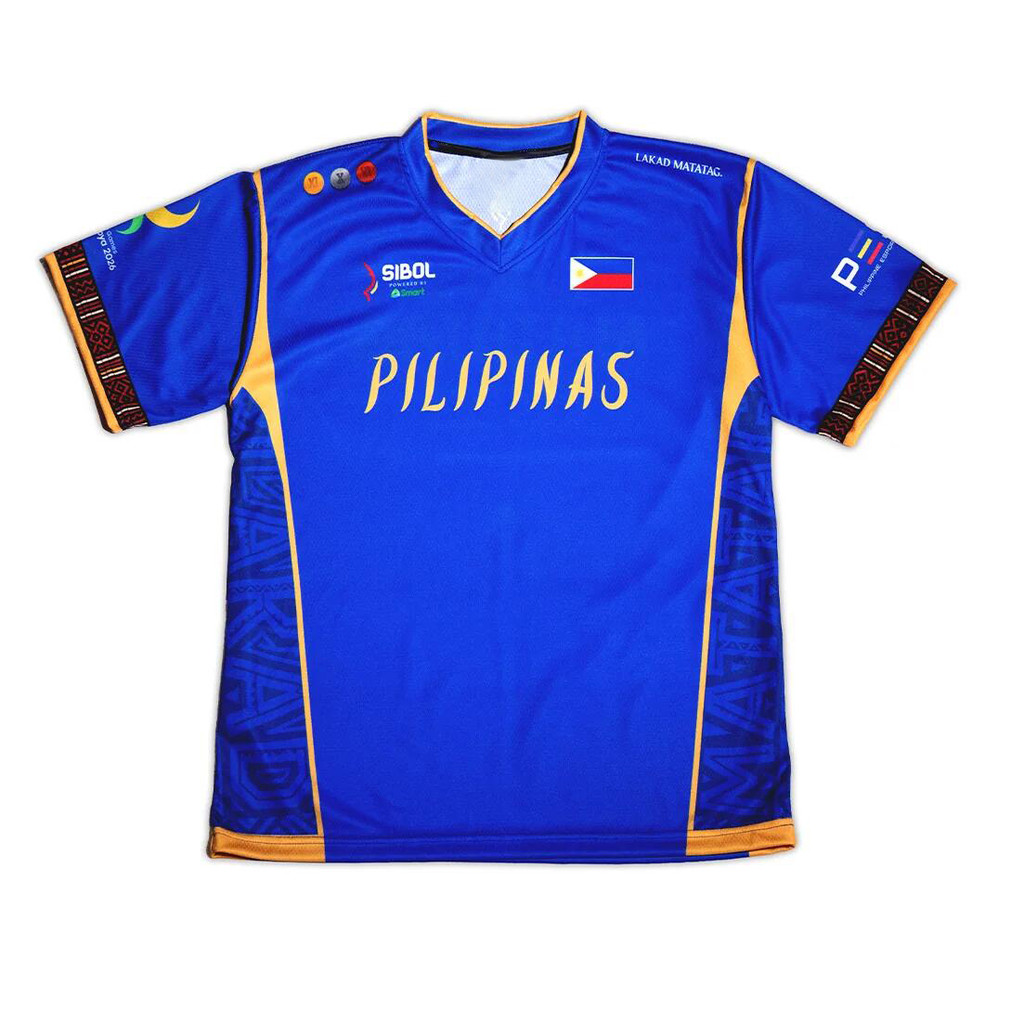 Áo thi đấu thể thao điện tử SIBOL của Đội tuyển quốc gia Philippine Áo thi đấu cổ chữ V mùa hè Áo th
