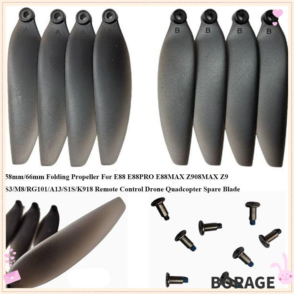 Lưỡi quạt gấp BORAG, Bộ phận máy bay không người lái điều khiển từ xa bằng nhựa 58mm / 66mm, Lưỡi dự