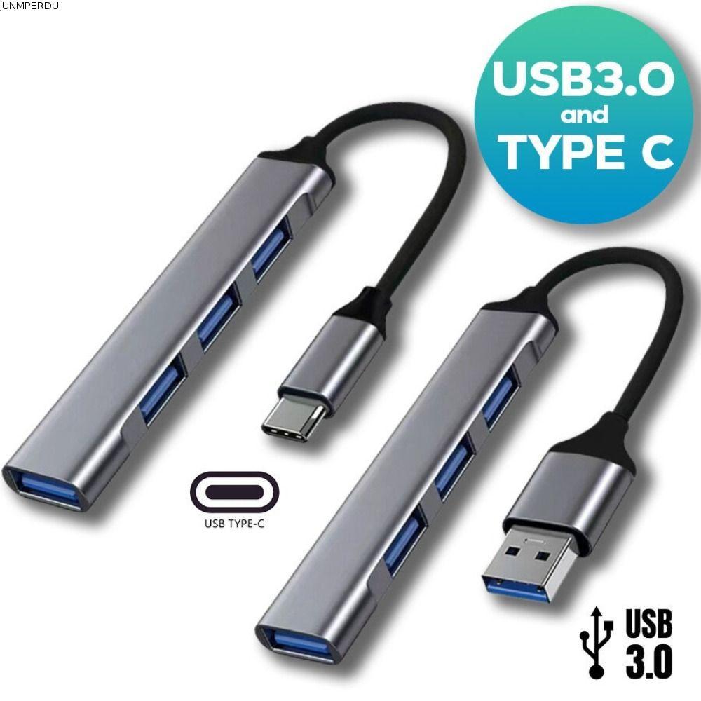 JUNMPERRD USB-C HUB, Bộ chia Type-C hợp kim nhôm tốc độ cao, Máy tính xách tay 4 TRONG 1 PC USB 3.0 
