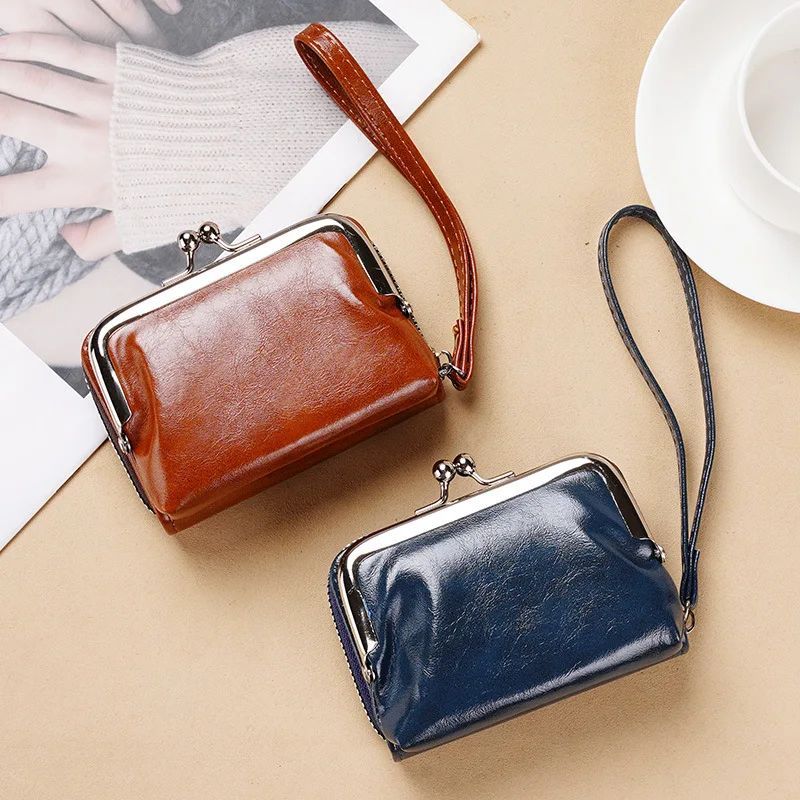 Women Wallets Short Pu ather Purses Zipper & Hasp Purse Mu