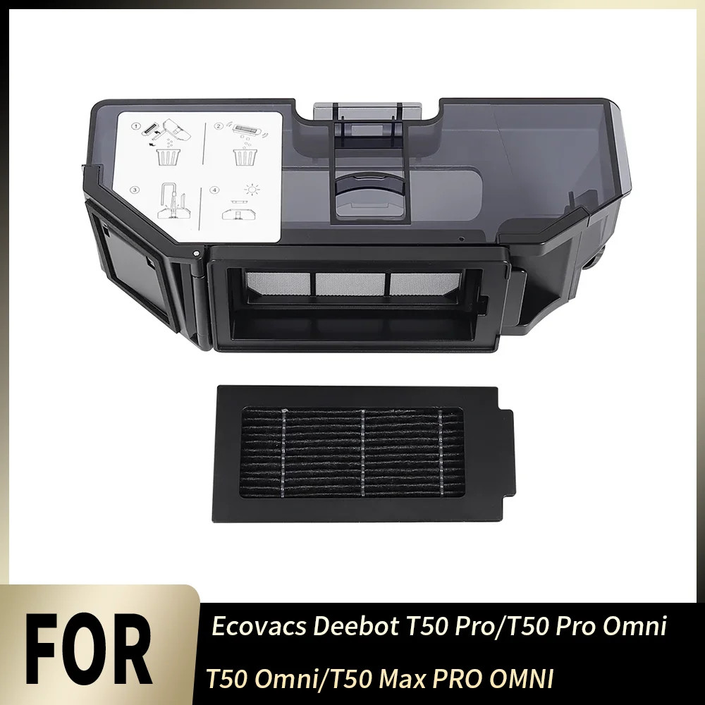 Thùng Bụi Kín Cao Cấp Cho Ecovacs Deebot T50 Pro T50 Pro Omni T50 Omni T50 Max PRO OMNI Robot Hút Ch