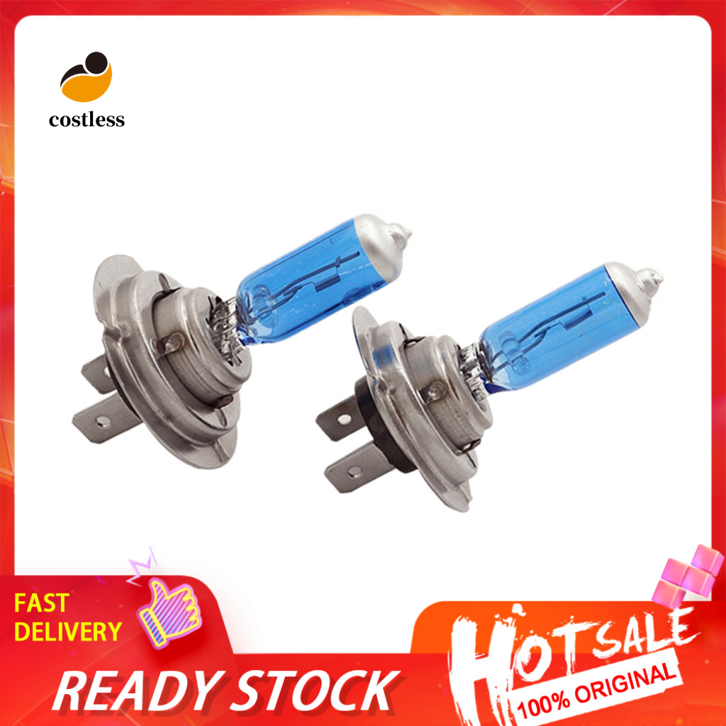 2 Chiếc 55W 12V H7 6000K Xe Xenon Halogen Đèn Pha Bóng Trắng Siêu Sáng