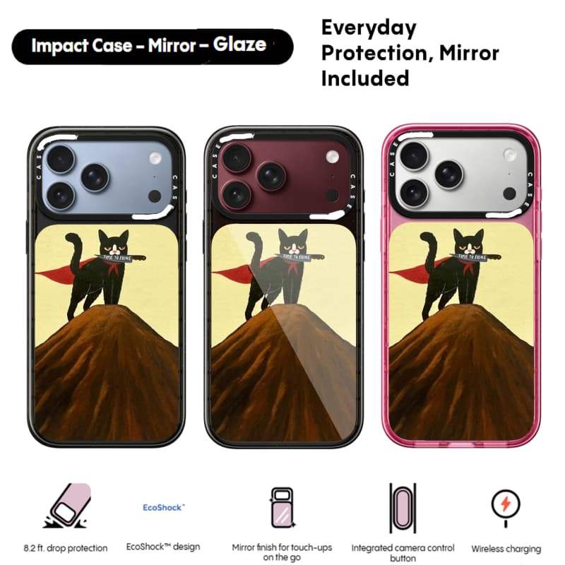 CASECASE X Time to shine Case Blank Case Glaze & Silver Mirror & Trong suốt & Trong suốt hút từ tính