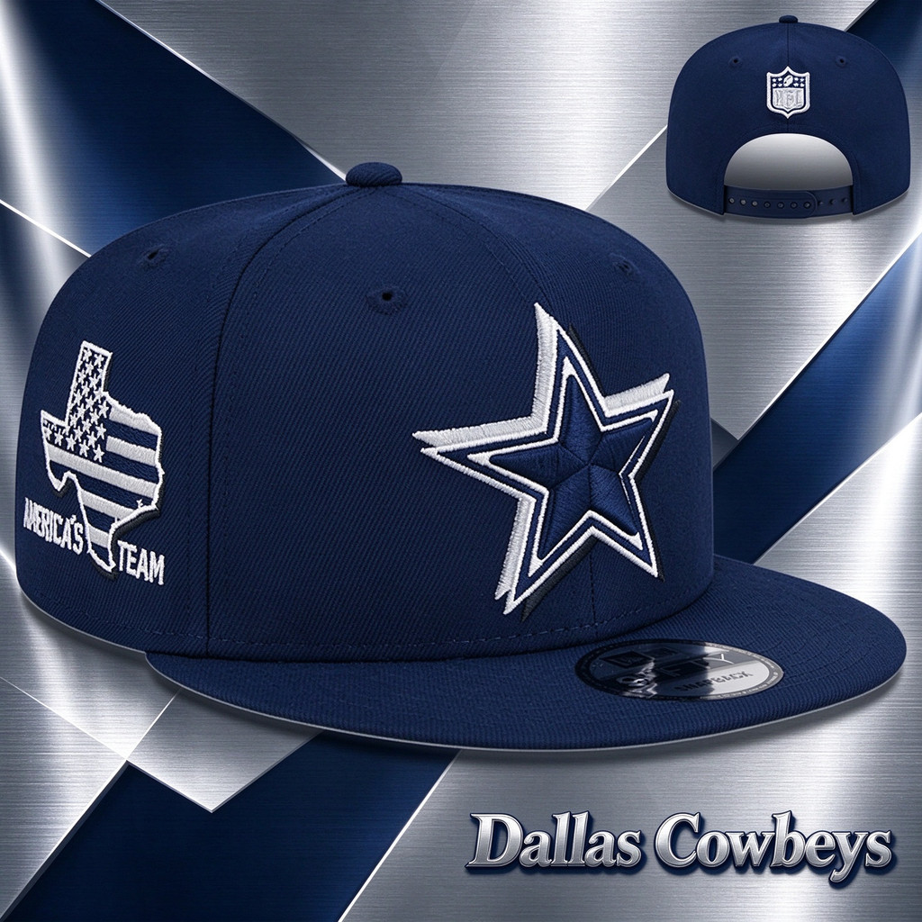 Nam Kỷ nguyên mới Dallas Cowboys Navy Dallas Cowboys 2024 NFL Draft 9FIFTY Mũ có thể điều chỉnh, Chố