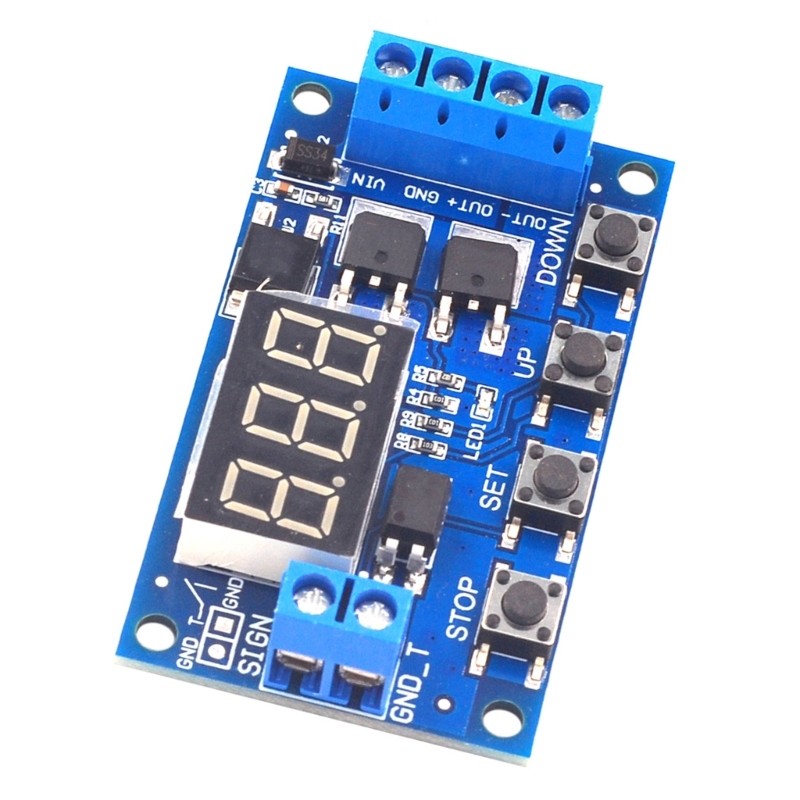 Mojito Double Mos Control Triggering Cycle Timer Delay Switching Circuit Module 15A 400W