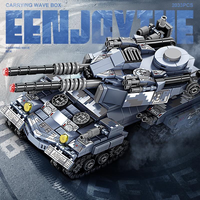 Tương thích Lego Quân Sự Series Type 99 Emperor Leopard 2 Khối xây dựng xe tăng chiến đấu chính King