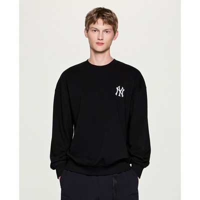MLB - Áo sweatshirt unisex cổ tròn Basic Street Back Graphic_3AMTB3154-50BKS