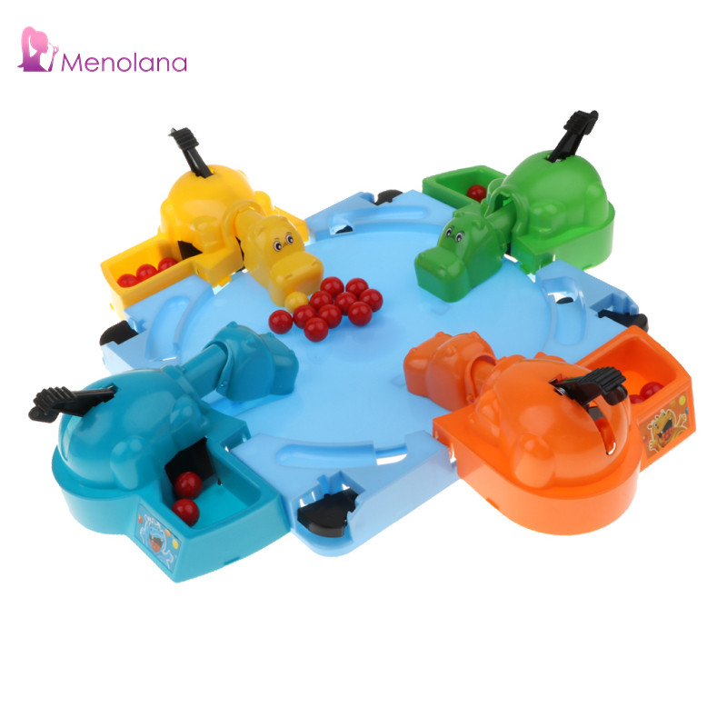 Máy tính để bàn Hungry Hippo Game Đồ chơi trò chơi bảng vui nhộn (Có hướng dẫn sử dụng tiếng Anh) dà