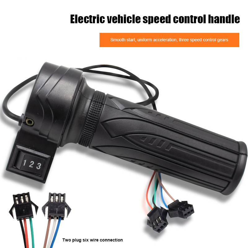 ay ga xe điện kèm bộ số tay phụ, Bộ Tay Ga Xe Điện Cho, Cao Su Non Êm Ái, Chống Nước, Bộ tay ga xe điện đời mới, Dễ Lắp=