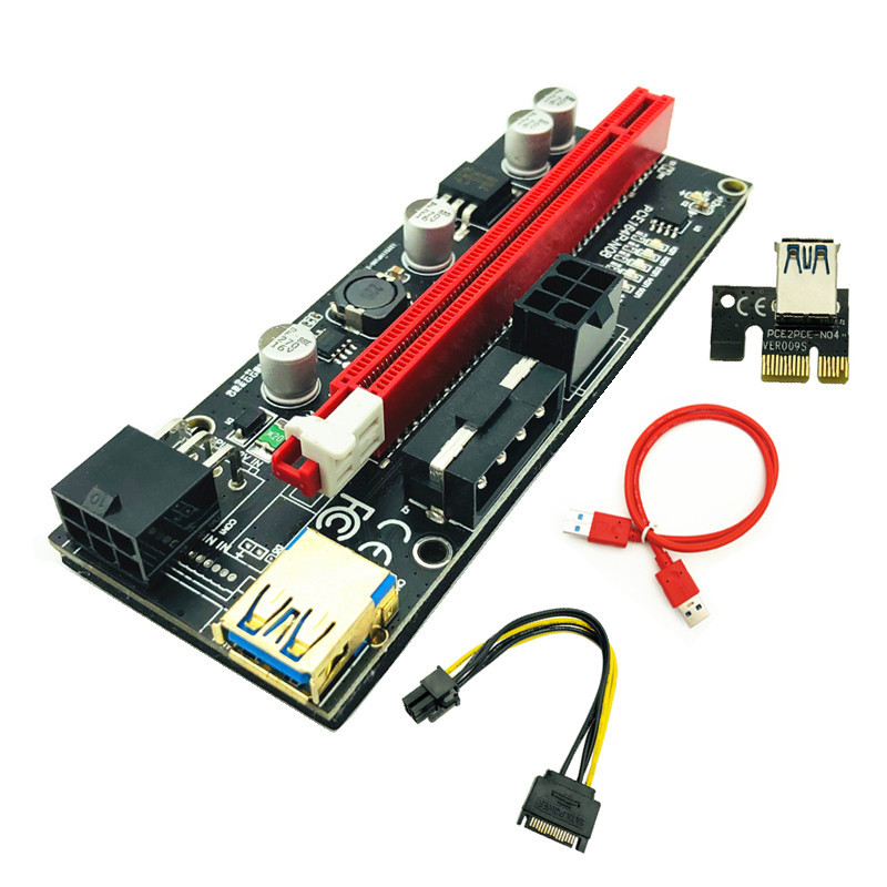 1 Chiếc PCIE Riser 009S Plus Card Video Nối Dài Cáp Adapter PCI Express Riser VER009S PCI-E X16 Rise