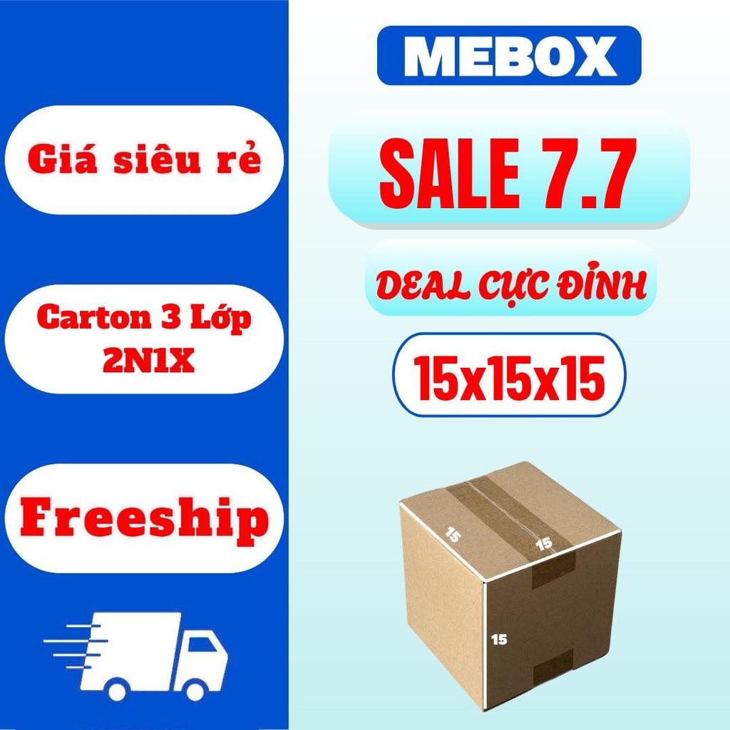 hộp carton hộp giấy 15x15x15 bộ 50