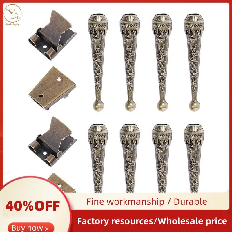 12 Chiếc Bolo Tie Findings Kit 8 Chiếc Bolo Tie Đầu Thay Thế Mũ Cuối & 4 Chiếc Sắt Bolo Tie Thanh Tr