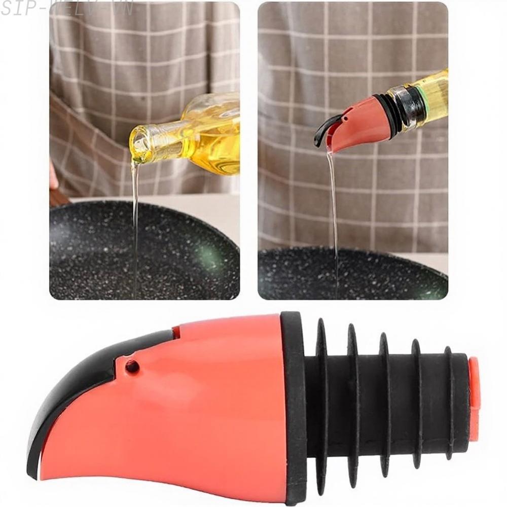 {WELV}Oil Pour Spouts Olive Oil Spout Olive Oil Dispenser Spout Stopper Screw Type 4pc