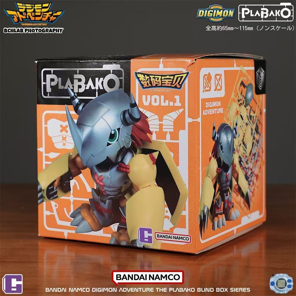 【Vận chuyển nhanh】PLABAKO Digimon Puzzle Blind Box Thế hệ 1 Nhựa Hình Digimon