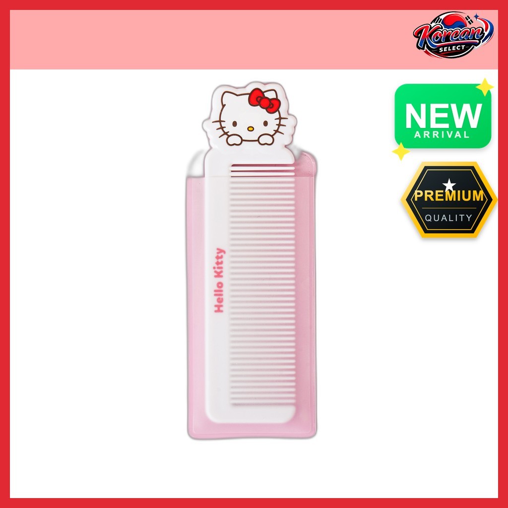 [daiso] Lược dính nhân vật Hello Kitty, N / A, 1 cái / Lược Hello Kitty Hàn Quốc / Thiết kế nhỏ gọn 