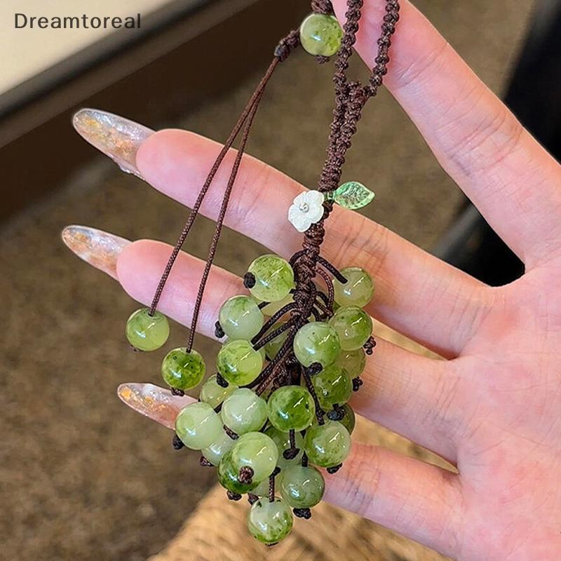 [DMT] Mặt dây chuyền nho Lily Of The Valley DIY Craft Kit Điện thoại tươi mát và dễ thương Túi quyến