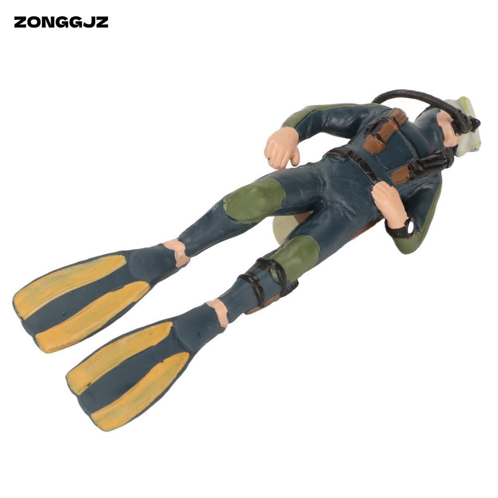 ZONGGJZ Bể Cá Nổi Diver, Tư Thế Bơi Nổi Mô Phỏng Bể Cá Diver Trang Trí, Thiết Kế Tinh Tế Màu Xanh Đậ