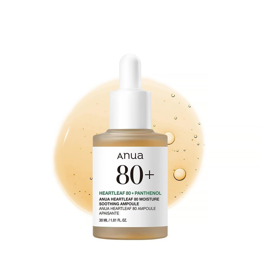 Anua Heartleaf 80 Soothing Anua Heartleaf, Được sử dụng cho da thủy tinh, Panthenol, Axit Hyaluronic