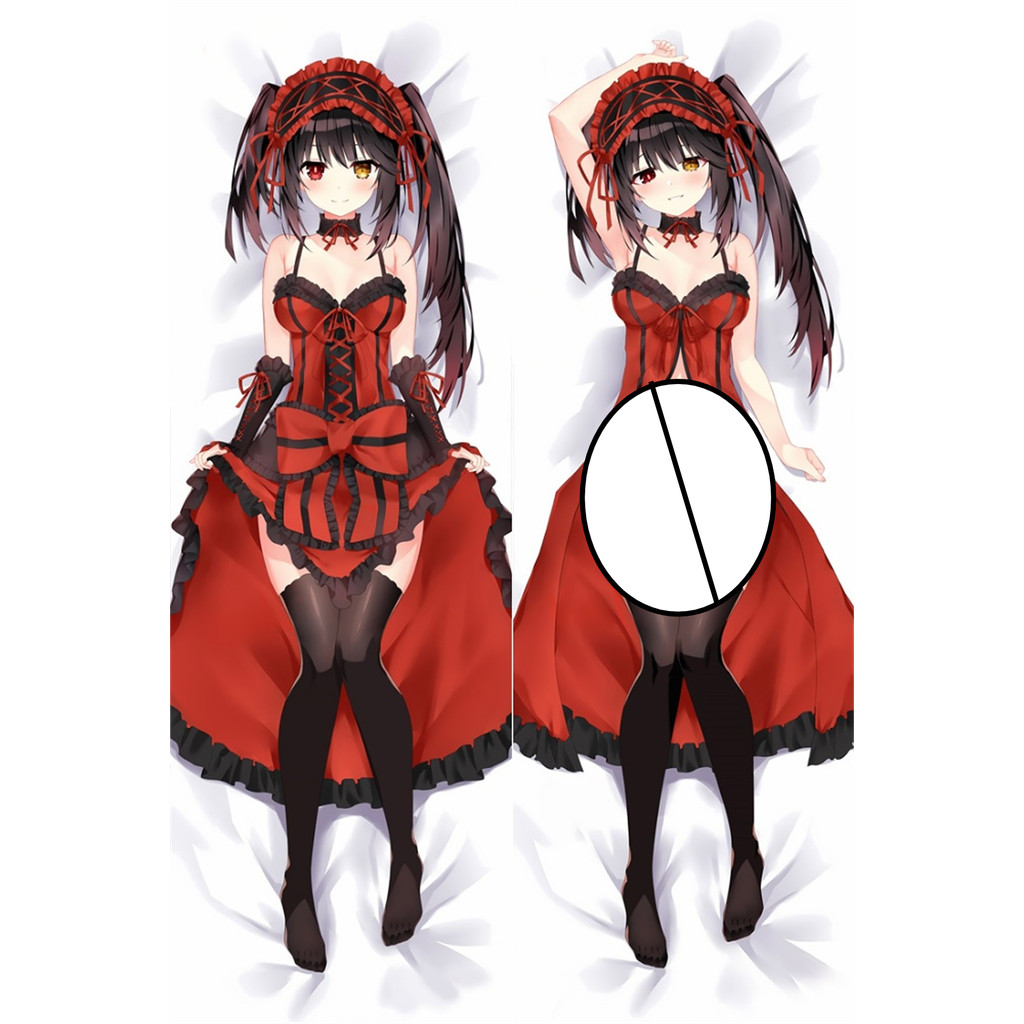 Kurumi-tokisaki- Dakimakura Cover Anime Game Waifu Otaku Tuổi Thọ Dài Ôm Bằng Thân Gối