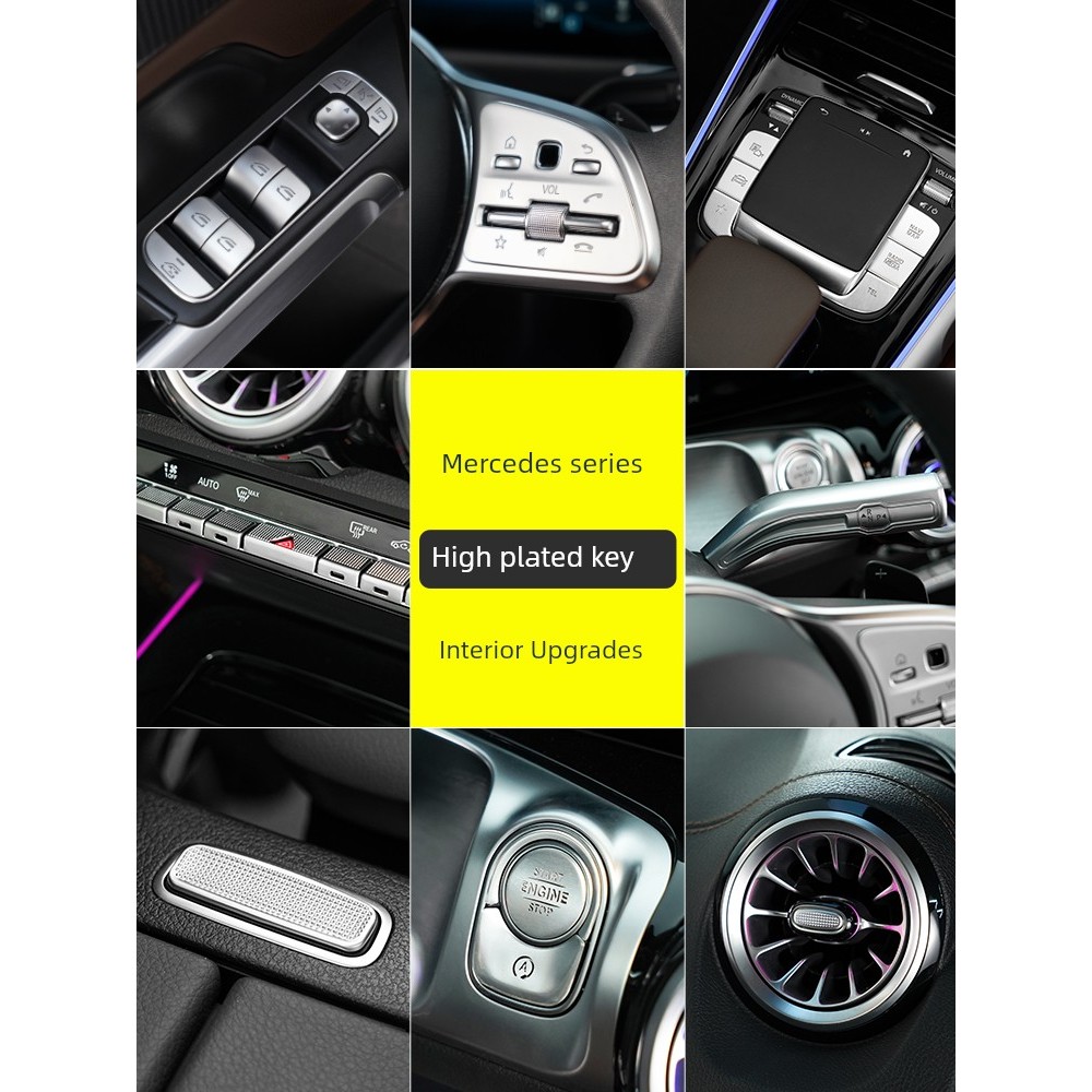 Nhãn dán nút hộp tay điều hòa trung tâm Mercedes-Benz GLB200