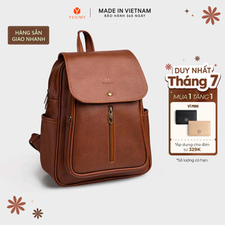 Balo Yuumy (Thời trang nữ basic đựng vừa A4 - Balo da YBA5) Bagsmart