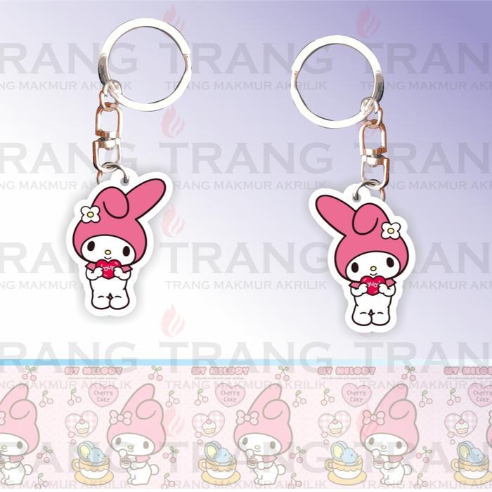 Gantungan Kunci Akrilik My Melody Sanrio/Acrylic Keychain My Melody Sanrio Chains Key - Style 1