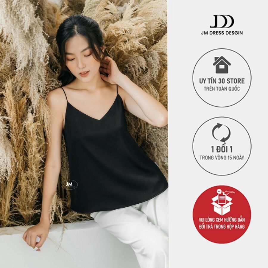 Áo hai dây cổ V ASP01.2204K thiết kế bởi JM Dress Design