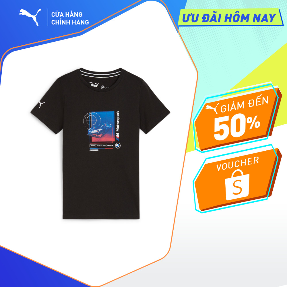 Áo Thun Thể Thao Trẻ Em PUMA Unisex BMW MMS Kids Cargraphic 2