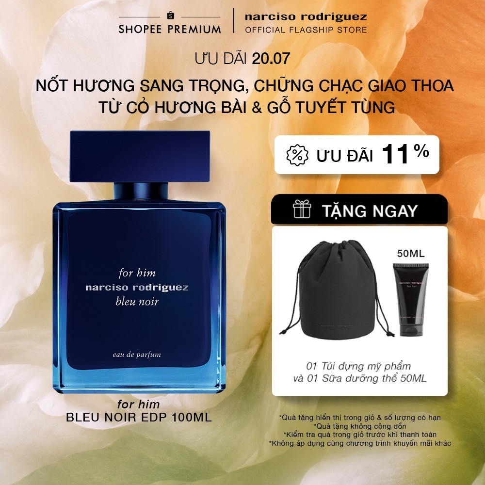 Nước Hoa nam Narciso Rodriguez For Him Bleu Noir Eau De Parfum 100ml