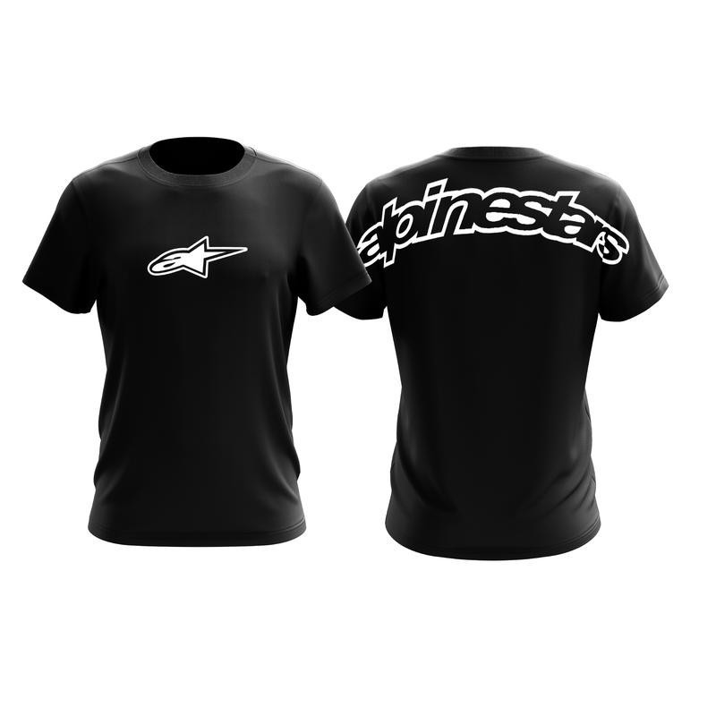 ÁO THUN ALPINESTAR CAO CẤP POLYESTER CREW CỔ CREW ĐEN