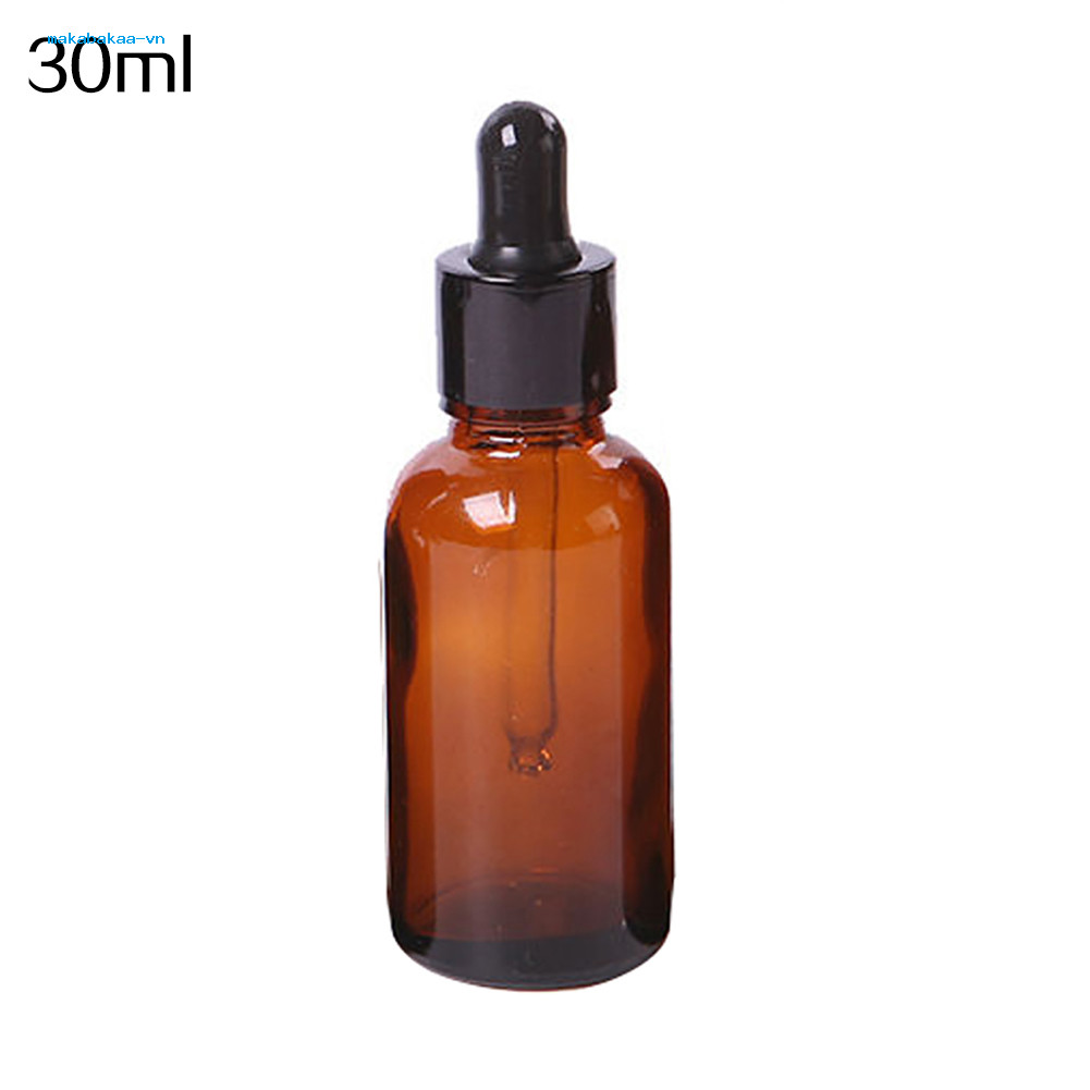 5ml-100ml Mini Amber Glass Liquid Reagent Pipet Chai nhỏ giọt mắt rỗng