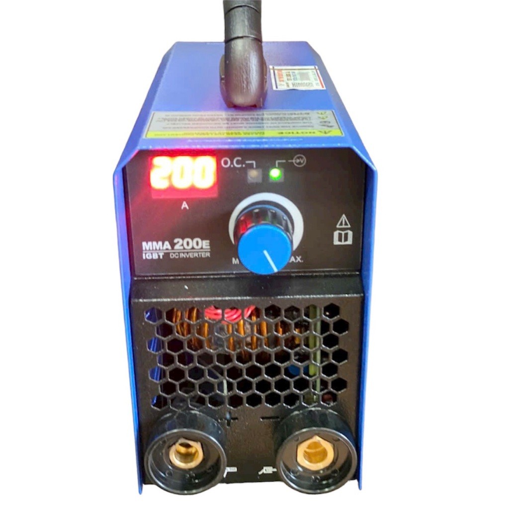 Máy Hàn Que Mini Riland MMA 200E – Inverter IGBT, Hàn Que 2.5–3.2mm, Nhỏ Gọn, Tiết Kiệm Điện
