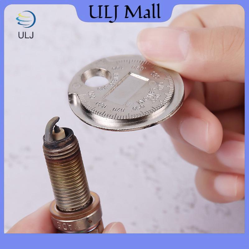 ULJ 1PC 0.6-2.4mm Phạm vi Đồng xu Bugi Gage Gap Tool Feeler Spark Plug Gap Tool.