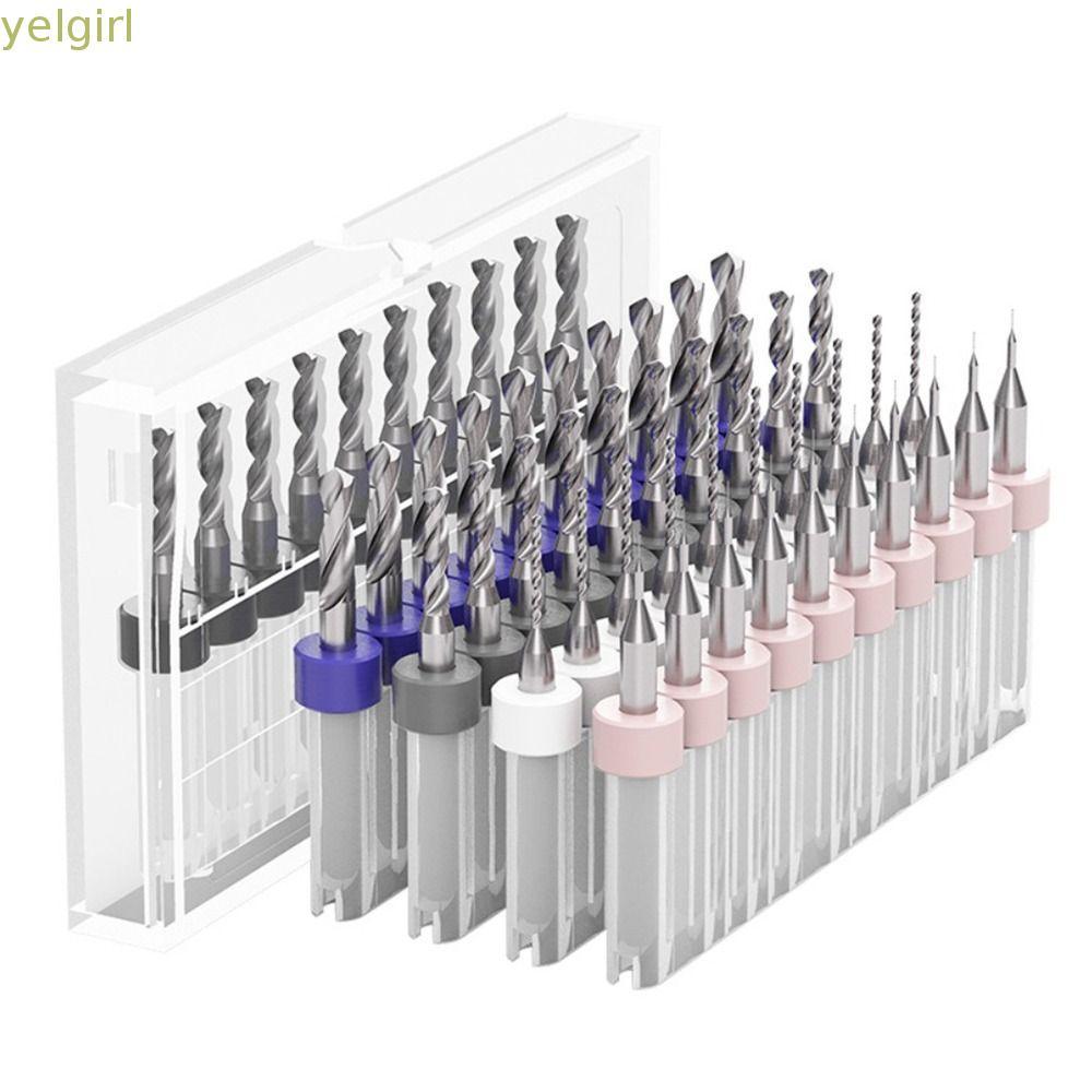 YELGIMY Mini CNC Khoan Bit Punch Tool PCB Xoắn Máy Khoan Gỗ CNC Mũi Khắc CNC Máy Phay CNC