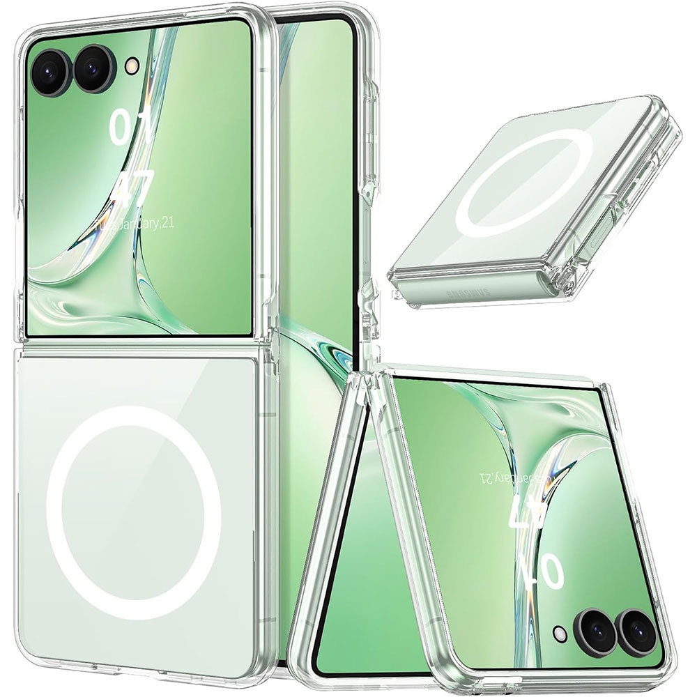 Ốp điện thoại chống sốc tích hợp cứng từ tính cho Samsung Galaxy Z Flip 8, Ốp lưng Z Flip 7, Z Flip 